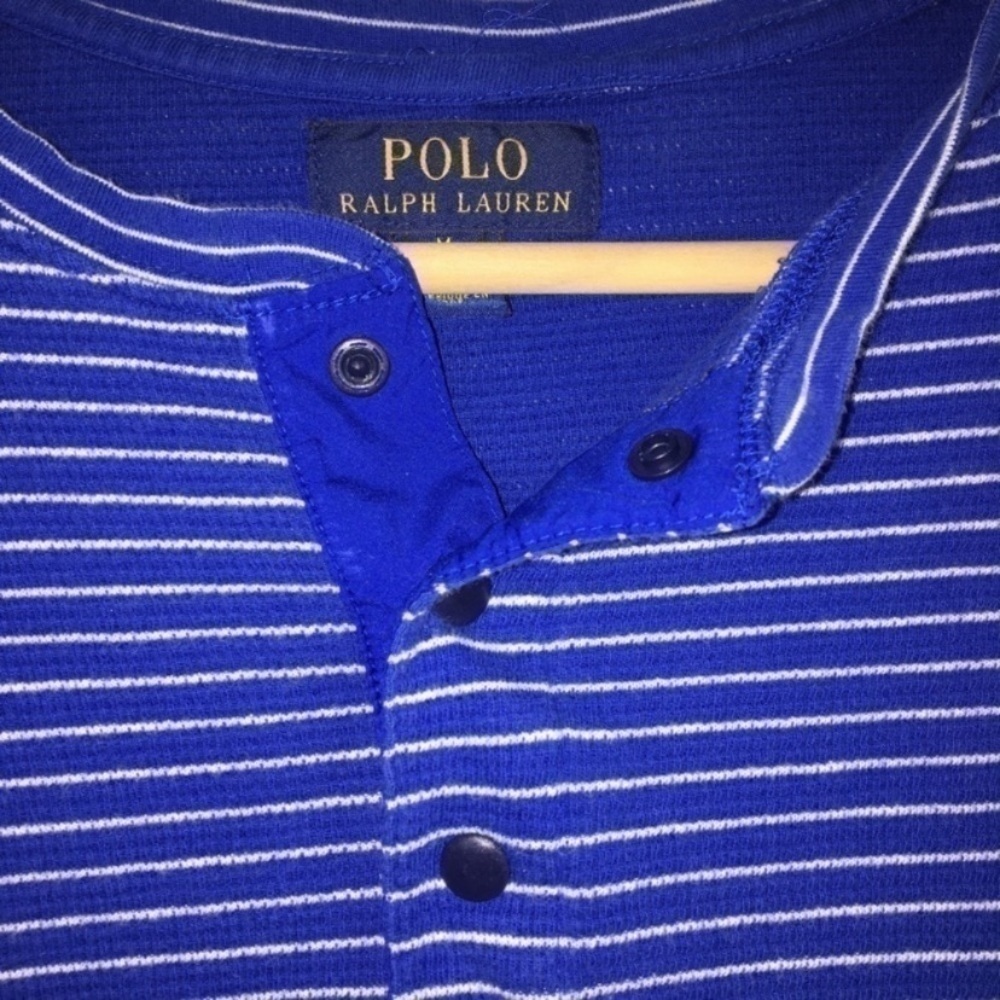 Kids Polo Ralph Lauren Blue Striped Sweater - Picture 4 of 5